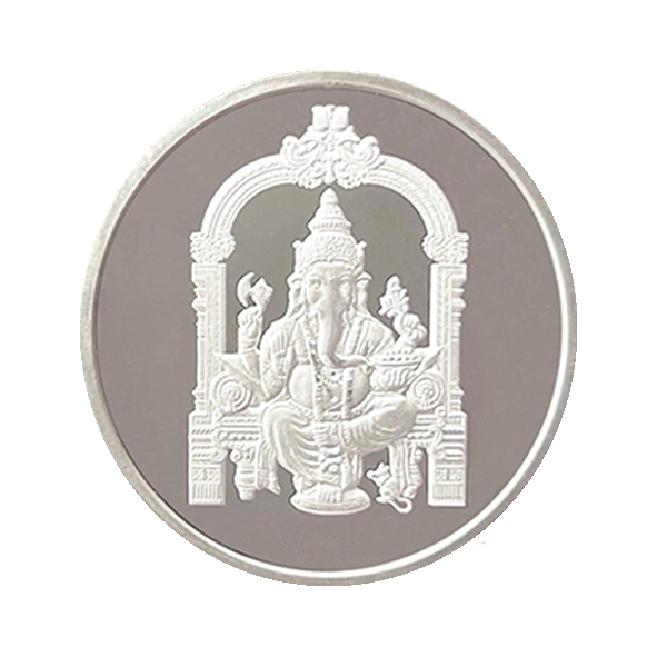 IGMM08 (Front) Ganpati Silver Coin